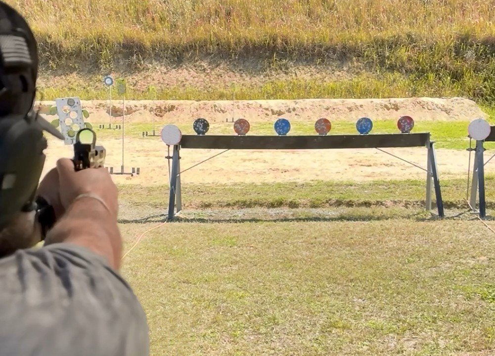 Bianchi Plates Steel Targets at Outpost Range